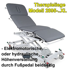 Therapieliege elektrisch, Therapie Liege 2895-Untersuchungsliege-Behandlungsliege