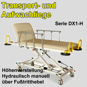 Hubmittelsaeule hydraulisch Untersuchungsliegen