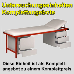 Untersuchungsliegen, Untersuchungseinheiten Koplettangebote Untersuchungsliegen