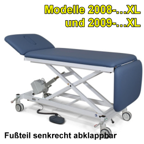 Therapieliege Modelle 2008 Untersuchungsliege