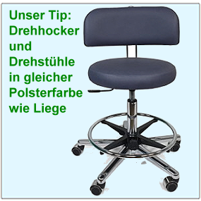 Untersuchungsliege-Drehhocker