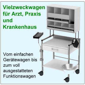 Untersuchungsliege-Vielzweckwagen